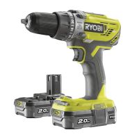 Ryobi R18PD3-220S 18V Akumulátorová príklepová vŕtačka (2x2.0Ah)