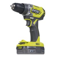 Ryobi R18PD5-220S 18V Bezuhlíkové akumulátorová príklepová vŕtačka (2x2.0Ah)