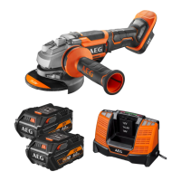 AEG BEWS 18-125BLPX-602C 18V Bezuhlíková 125mm uhlová brúska s kolískovým spínačom (2x6.0Ah)