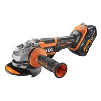AEG BEWS 18-115BLPX-602C 18V Bezuhlíková 115mm uhlová bruska s kolíbkovím spínačom (2x6.0Ah)