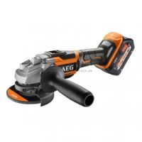 AEG BEWS 18-125BL-502C 18V Bezuhlíková 125mm uhlová bruska s posuvným spínačom	(2x5.0Ah)