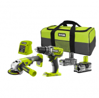 Ryobi R18DDAG-242S 18V aku 2-dielna kombo sada