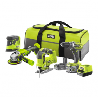 Ryobi R18CK4B-252S 18V aku štvordielna kombo sada
