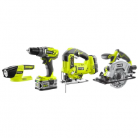 Ryobi R18CK4A-252S 18V aku 4-dielna kombo sada