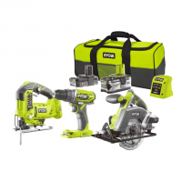 Ryobi R18DDJSCSP-242S 18V aku 3-dielna kombo sada